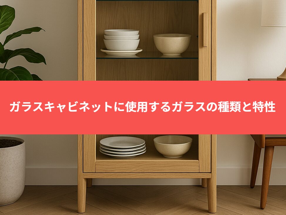 ガラスキャビネットに使用するガラスの種類と特性
