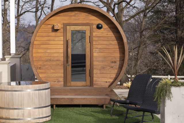 サウナ用ガラスドア